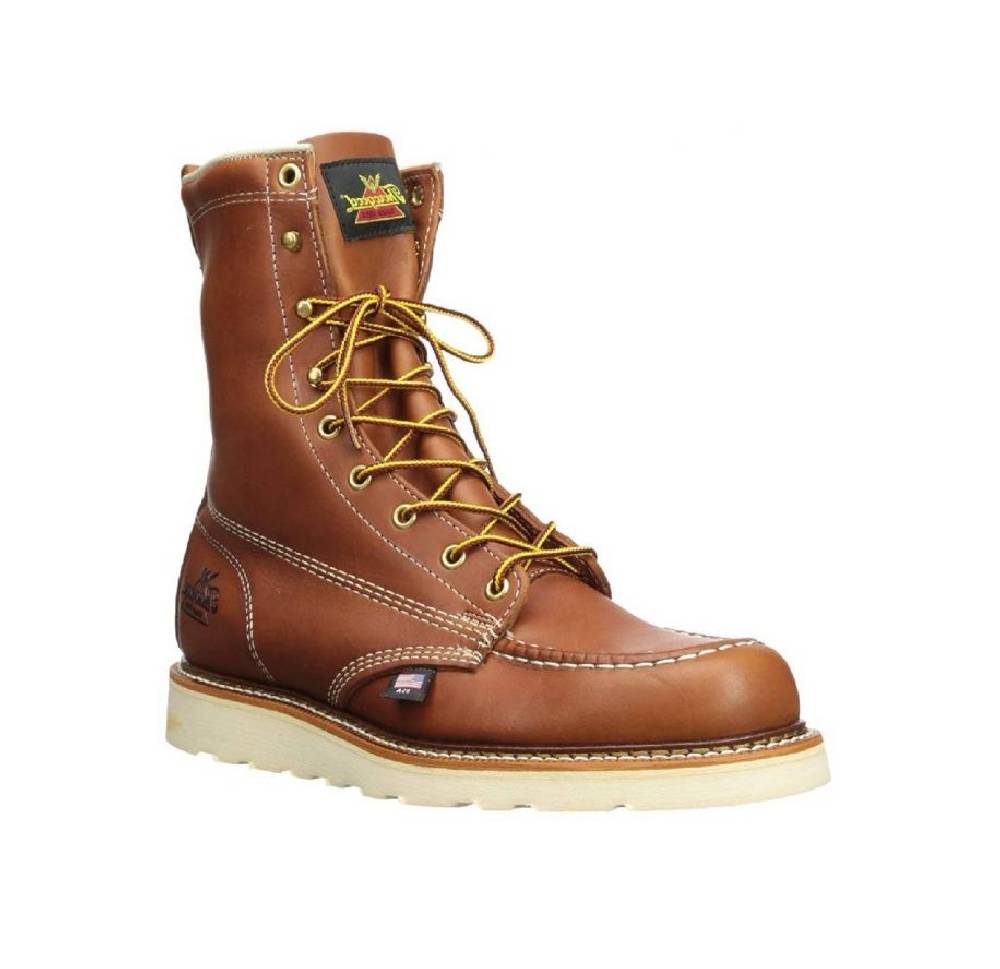 Men's Thorogood American Heritage 8" Wedge Soft Toe-Tobacco